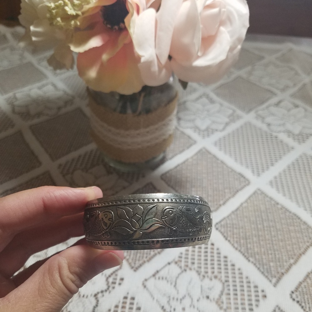 Vintage Silver Bangle OS